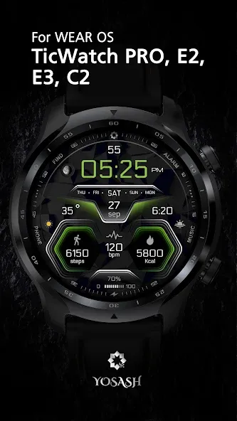 A385 Futuristic Face wear OS screenshot 6