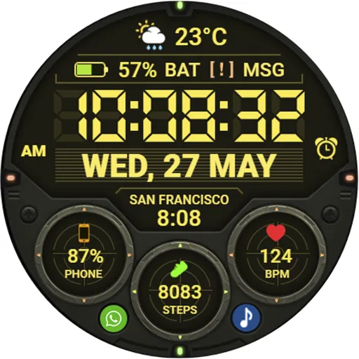 WFP 354 Tactical Watch face screenshot 46
