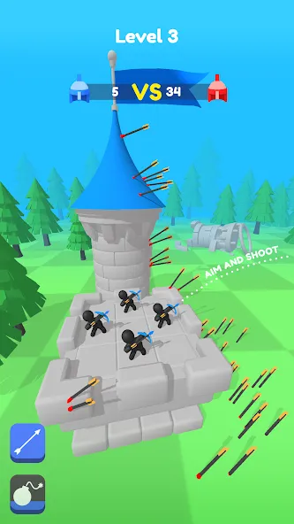 Merge Archers: Salvar la corte screenshot 6