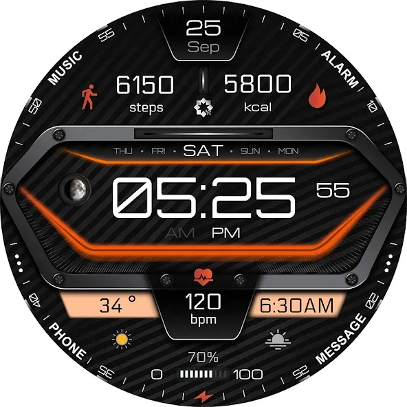 A380 Neon Wear OS Watch Face screenshot 25