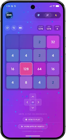 2048 Pro Offline Glass Edition screenshot 4