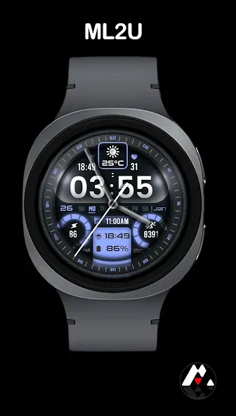 ML2U 364b Hybrid Watch Face screenshot 4