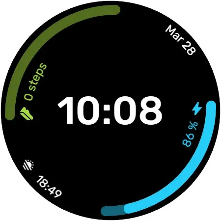 WES9 - Sports Watch Face screenshot 1