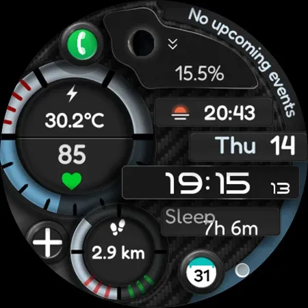 Digital Watch Face CUE111 screenshot 9