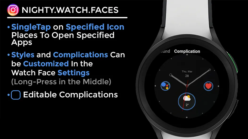 Thinight - watch face screenshot 13
