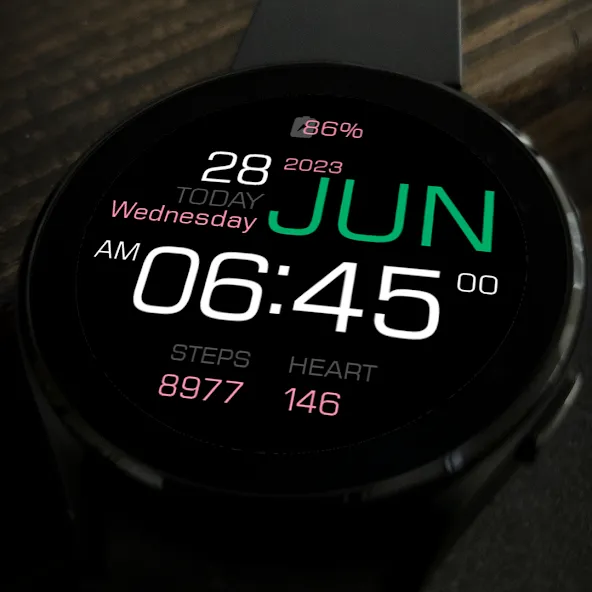 Key090 Digital Watch Face screenshot 6