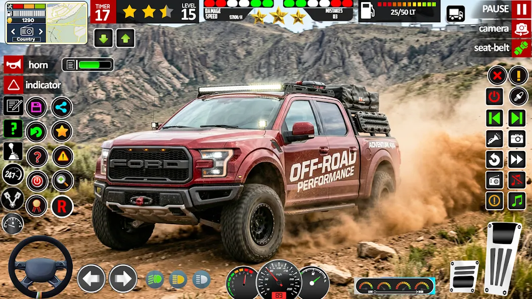 SUV Offroad 4x4 Jeep Game 3d screenshot 2