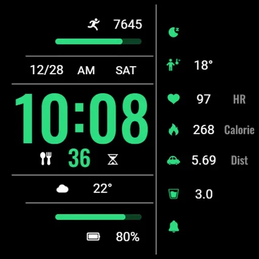 Practical Dark Green ZkinWatch screenshot 7