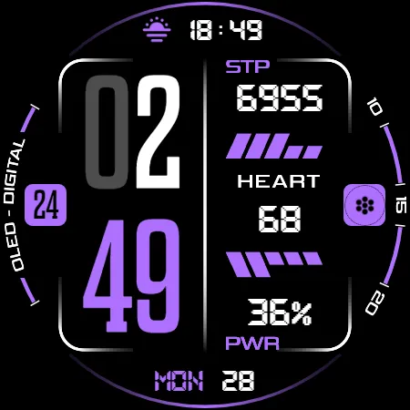 Oled - Digital v3 | watch face screenshot 16