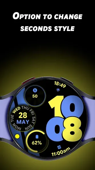 Sporty Pixel Pro - Watch face screenshot 5