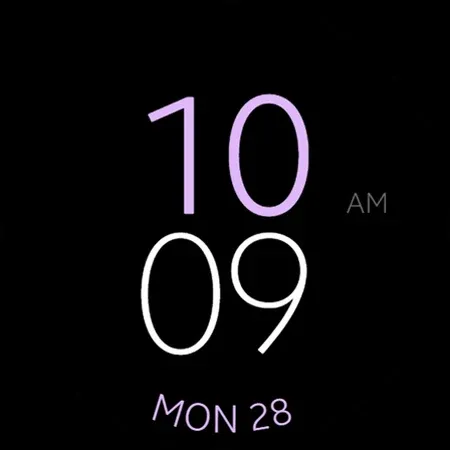 Simple Purple watch face screenshot 12