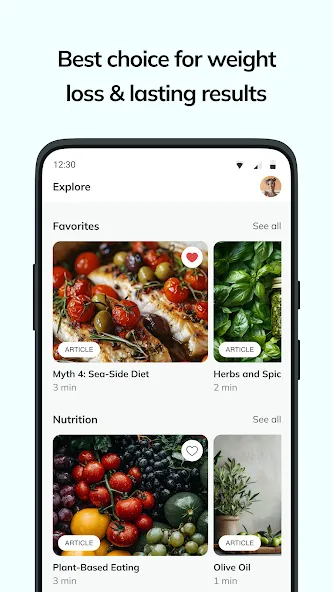 no.Diet: Mediterranean Diet screenshot 4