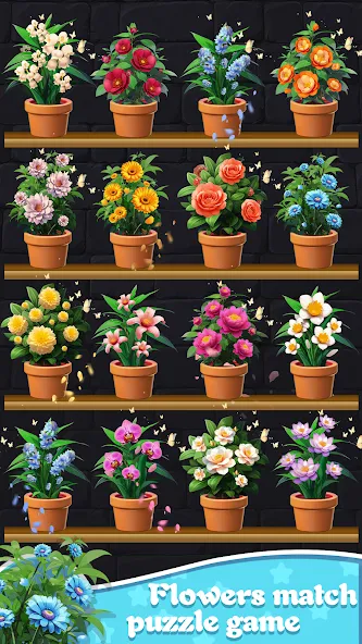 Flower Triple Sort:Blossom 3D screenshot 2