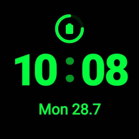 Minimal Digital Watch Face screenshot 9