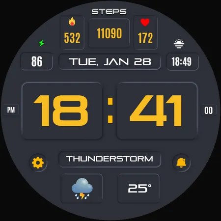 Suva Digital Watch Face screenshot 31