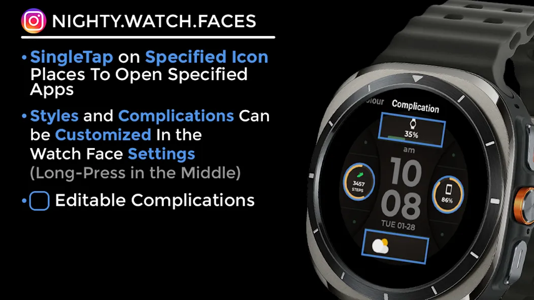 Night 81 - watch face screenshot 13