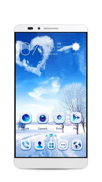 GO Launcher S โ 3D Theme, Wall screenshot 3