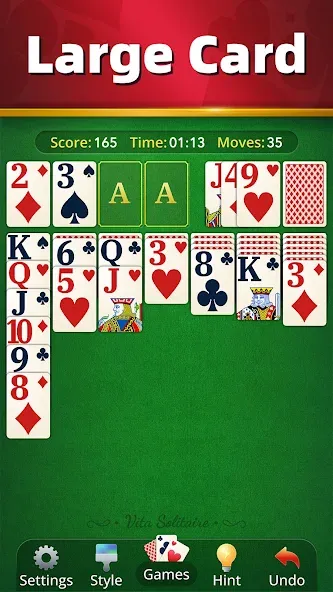 Vita Solitaire for Seniors screenshot 3