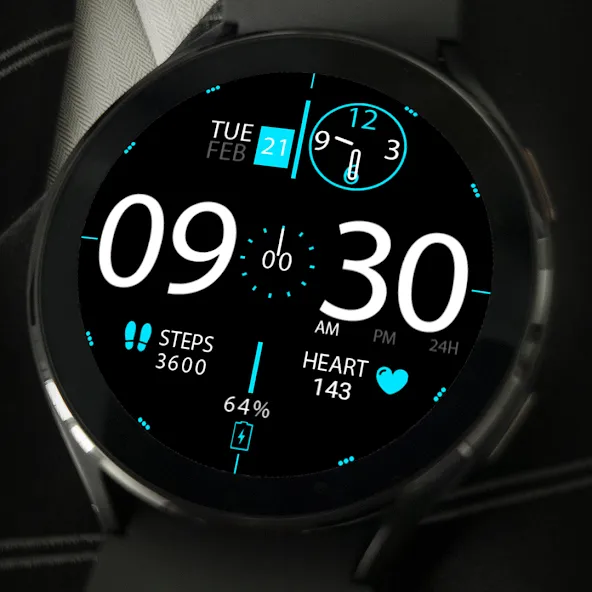 Key026 Hybrid Watch Face screenshot 5
