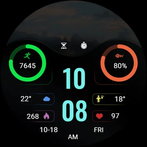 ZKin WatchFace Elegant Weather screenshot 35