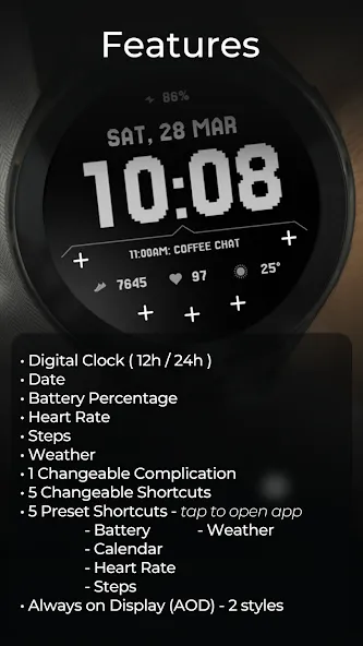 TVV Minimal 9 Watch Face screenshot 3