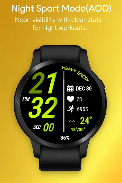 Sport Digital Edge WatchFace screenshot 7