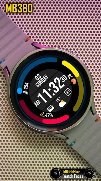 Digital Watch Face MB380 screenshot 2