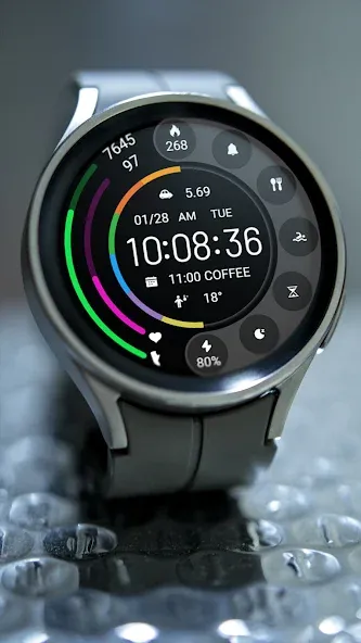 ZKin Watch Face Grey Color screenshot 3