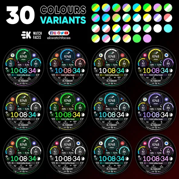 Circle Clock - Watch Face screenshot 7