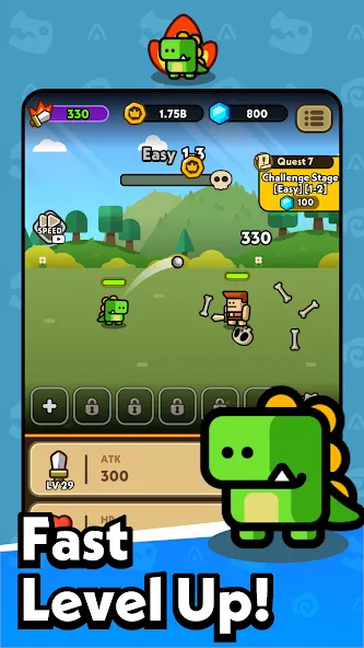 Hero Dino: Idle RPG screenshot 2