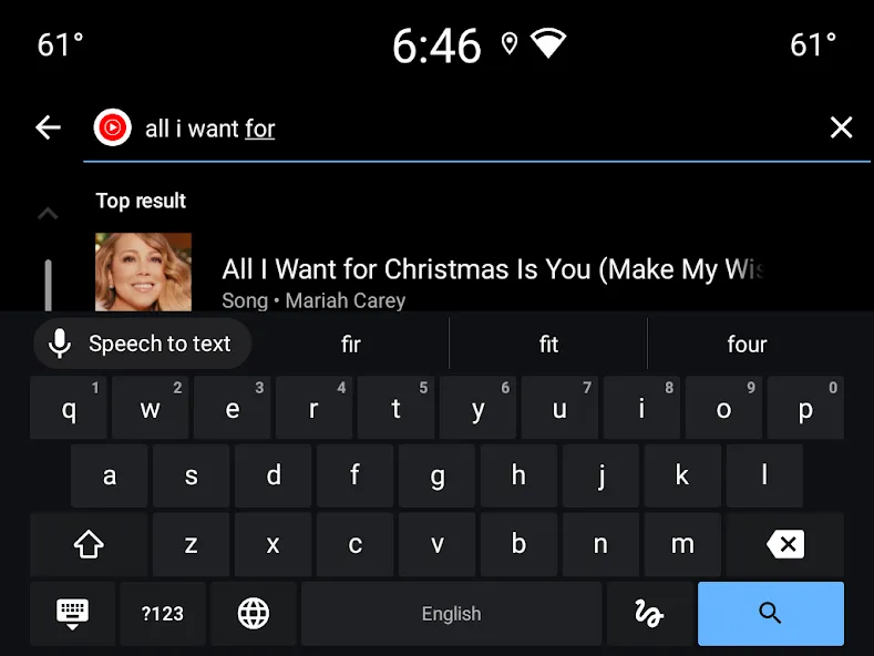 Teclado de Google Automotive screenshot 5