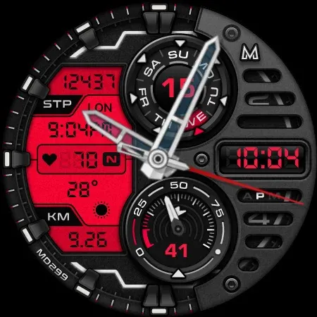 MD299 Analog watch face screenshot 22