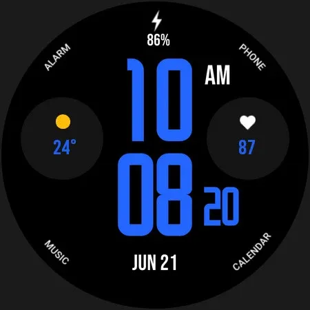 Blue Nation Watch Face screenshot 4