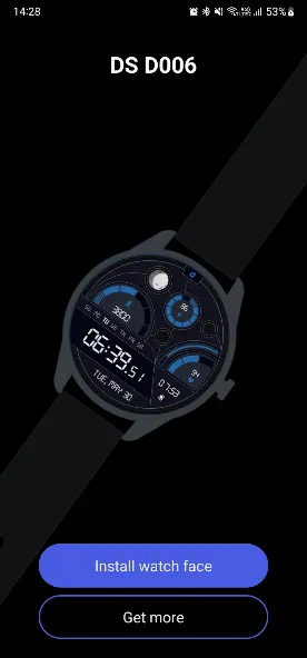 DS D006 - Digital watch face screenshot 1