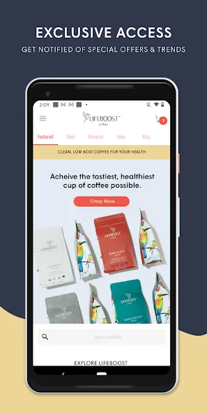 Lifeboost Coffee screenshot 2
