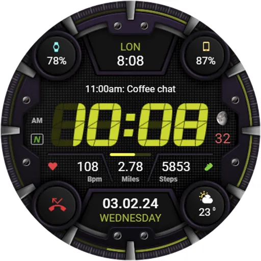 WFP 329 Digital watch face screenshot 47