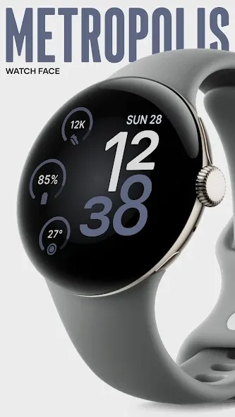 Metropolis Watch Face screenshot 3