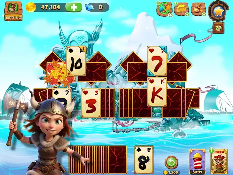 Solitaire Tripeaks Lost Worlds screenshot 15