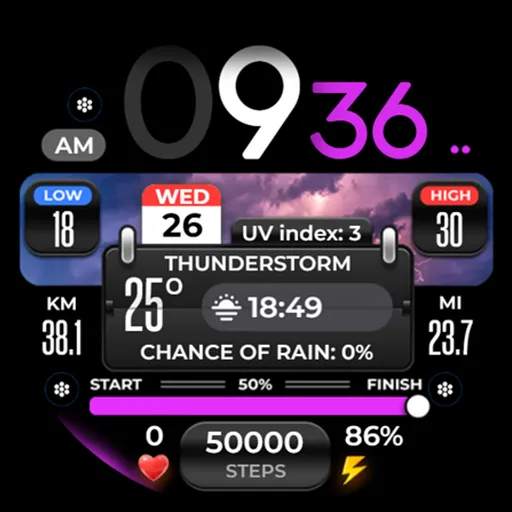 OMG 299 Weather Watch Face screenshot 27