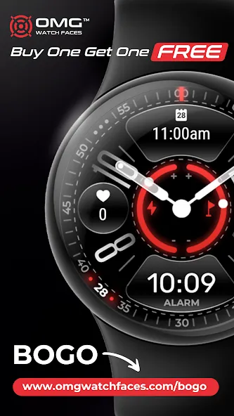 OMG 386 Hybrid Watch Face screenshot 4