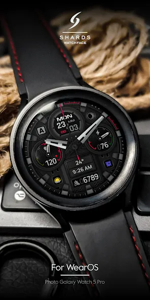 SH072 Watch Face, WearOS watch screenshot 2