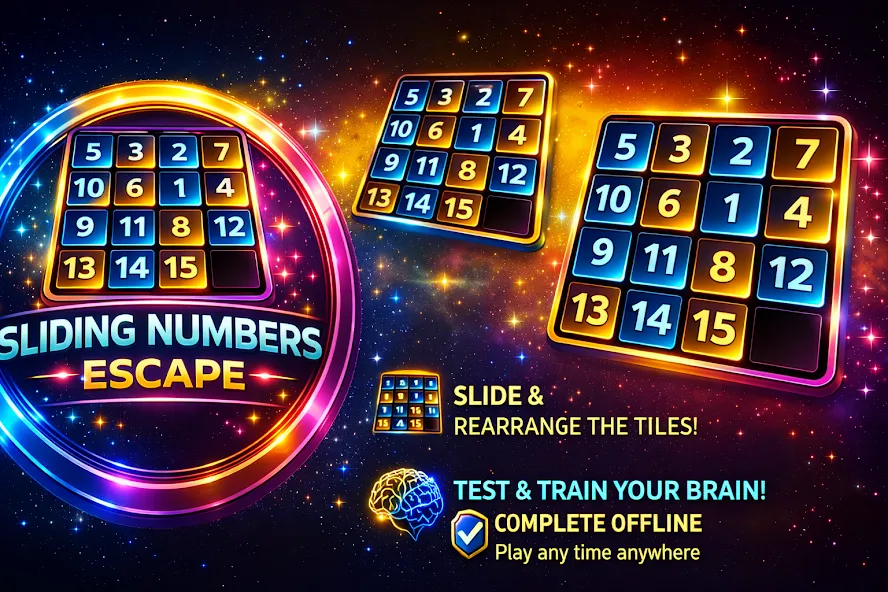 Sliding Numbers Escape Offline screenshot 15