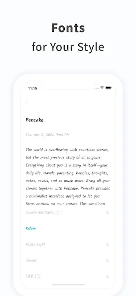 Notes, Journal, Diary: PenCake screenshot 8