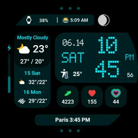 ACRO Digital Weather Watchface screenshot 28