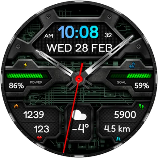 Hybrid VOLTAN URX96 Watch face screenshot 15
