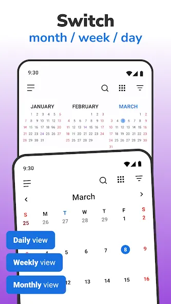 Calendar 2026: Simple Calendar screenshot 7