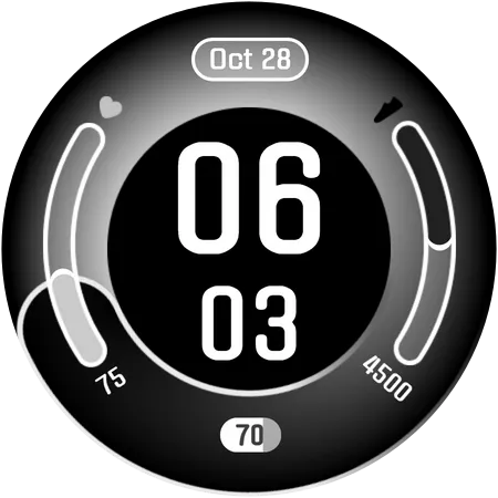 Modern Edge Watch Face screenshot 22