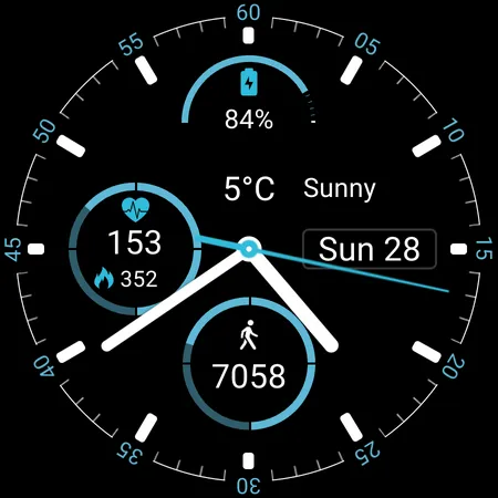 Clean Lines Watch Face screenshot 11