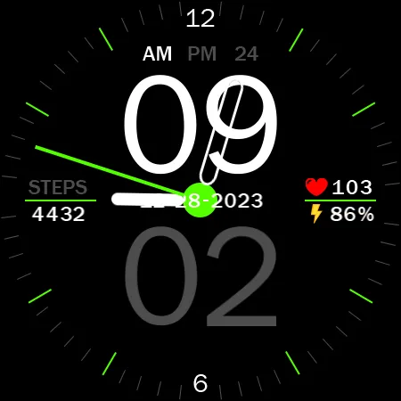 Key027 Hybrid Watch Face screenshot 27