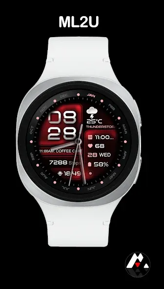 ML2U 350b Hybrid Watch Face screenshot 5